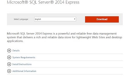 SQL Server 2014 Express Install Overview