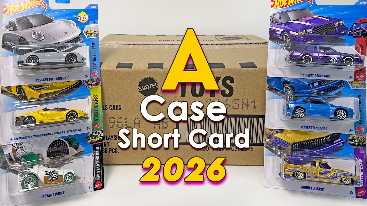 2026 Hot Wheels Short Card Case A Unboxing – With a RTH Pull
