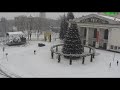 Снегопад в Мариуполе с Вебкамер