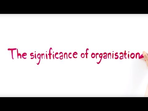 The Significance of Organisation