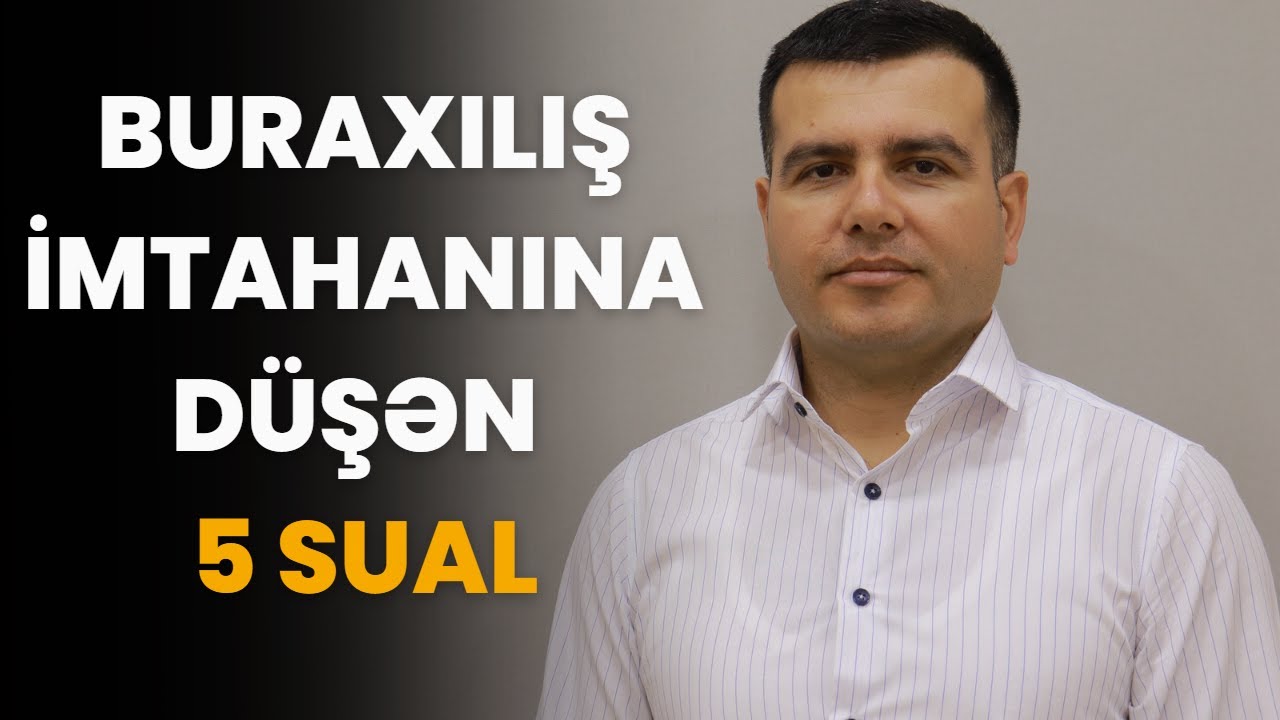 Riyaziyyat - Buraxılış imtahanına düşən 5 sual