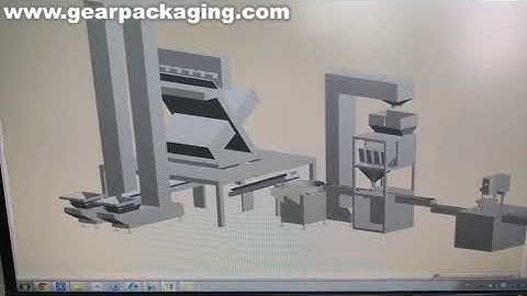 Customzied granule packing line 3D demo video