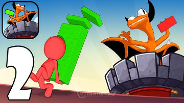 Outdo Stack Race: Brick Tower - Gameplay Walkthrough Part 2 Build a tower empire (Android,iOS)