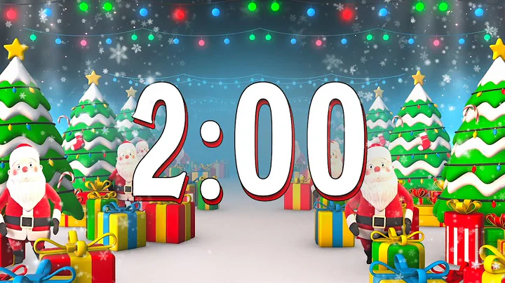2 Minute Christmas Countdown Timer - Dancing Santa