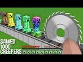 YOU can SAWED ALL CREEPERS in Minecraft ! SUPER TRAP FOR 1000 CREEPERS !