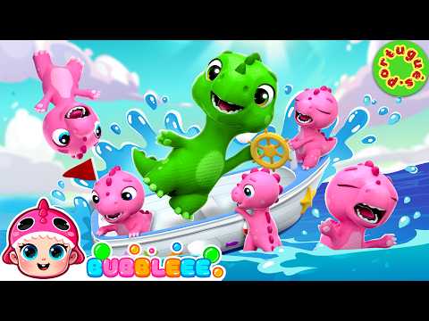 10 Animals 🐼 Counting Song | Pandas, Monkeys, Frogs and Dinos | Bubbleee Kids Songs