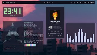 Arch Linux Gnome Desktop Workflow(Catppuccin)   Topbar Tutorial