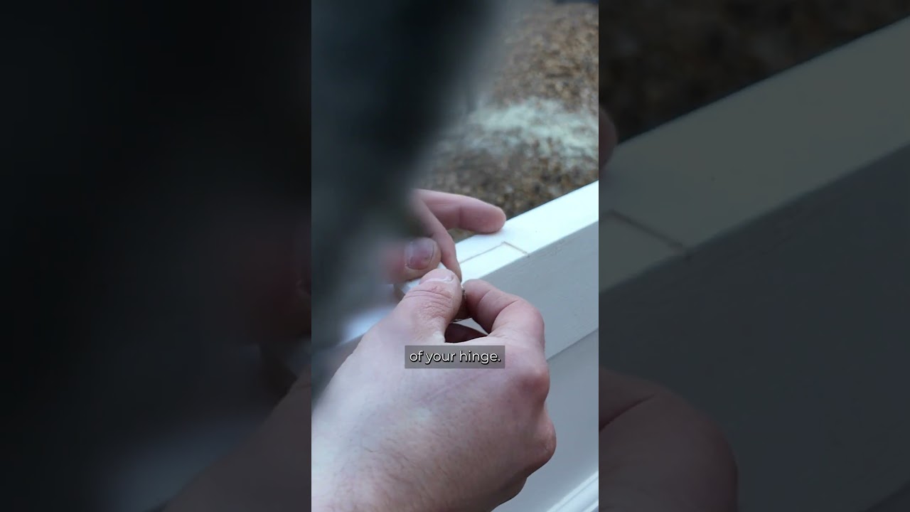 How to cut door hinges by hand 