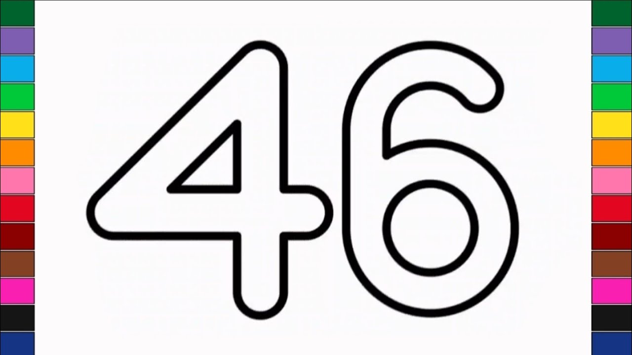 Learn to write forty six | Numbers Train 46 | #100 #learning - YouTube