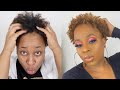 Dying my TWA honey blonde at home and twist out styling