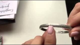 Diamond Dust Bangle - How to Open by Christine Hull, South Hill Designs
