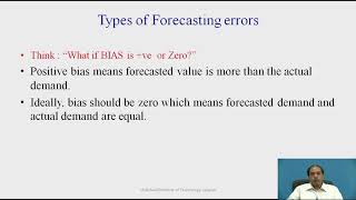 Forecasting Errors