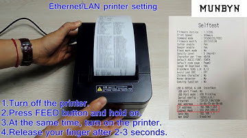 How to configure the IP address for MUNBYN thermal receipt printers?