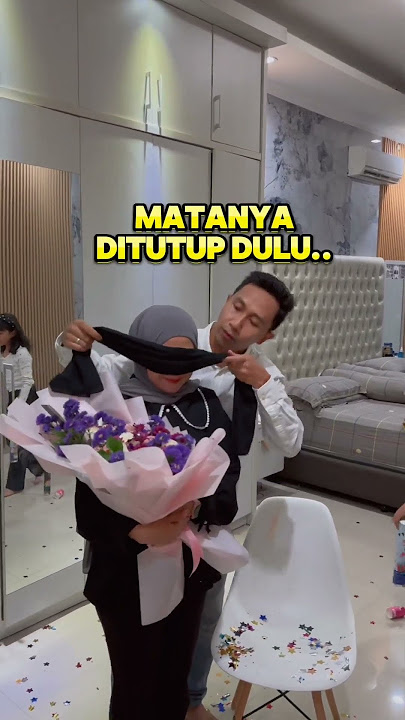 Surprise ulang tahun istri, hampir ketahuan. #shorts