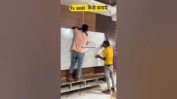 How to make tv unit | tv unit कैसे बनाये #shorts #tvunit #interiordesign #reyanshfurniture #woodwork