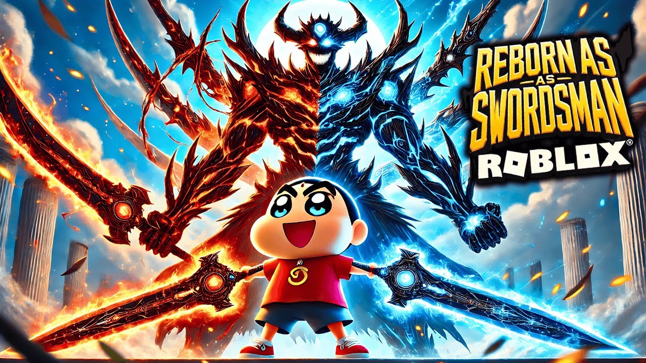 SHINCHAN Got the RAREST Double Blade Demonic Swords in ROBLOX Reborn As