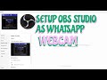 How to connect OBS Studio webcam to WhatsApp call
