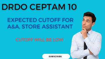 DRDO CEPTAM 10 EXPECTED CUTOFF (A&A, STORE ASSISTANT) #drdoceptam_10A&ATypingtestdate #drdo