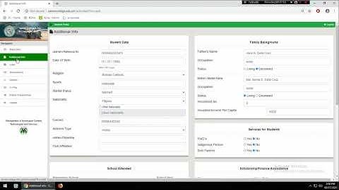 Features of activated account in Student Portal
