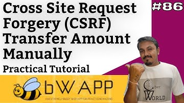 csrf (transfer amount) bwapp || cross site request forgery tutorial || Cyber World Hindi