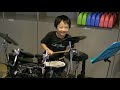 7歳 サンボマスターの熱中時代 ドラム練習中