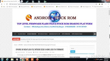 Gphone A8 New Flash File MT6580 Dead & Hang Logo Fix Firmware