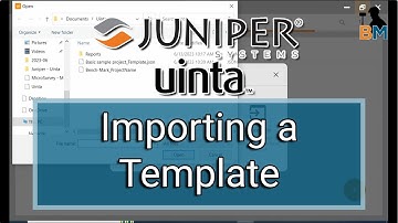 Juniper Uinta: Importing a Template | Bench Mark
