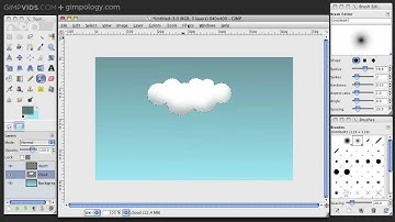 GIMP Tutorial: How to Draw Cute Cartoon Clouds! [HD]