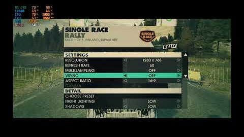 CORE 2 DUO E8400 + AMD R5 240 - DiRT 3