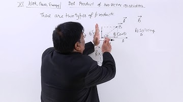 Class 12th – Dot Product of Two Vector Quantities | Nucleus | Tutorials Point