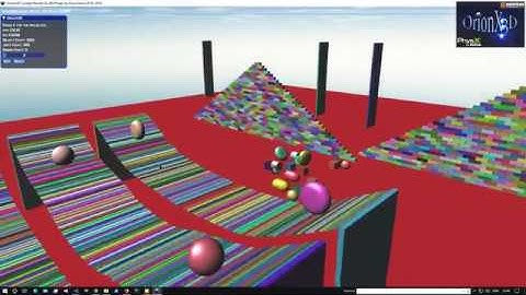 OrionX3D - PhysX 4.1.0 + Newton Dynamics voronoi fractures.