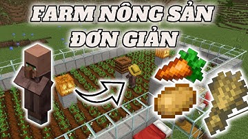 Hướng Dẫn Xây Máy Farm Nông Sản Đơn Giản Minecraft Bedrock 1.21