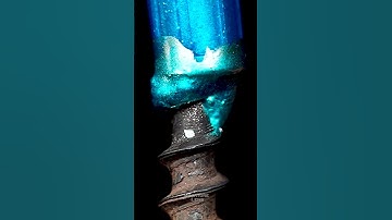 Testing an Outline Marker on a Screw – Metallic Art Experiment! #satisfying #asmr #relaxing