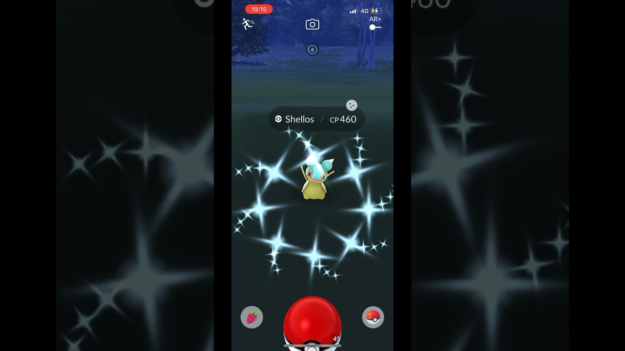 Shiny Shellos Caught in Pokemon Go 