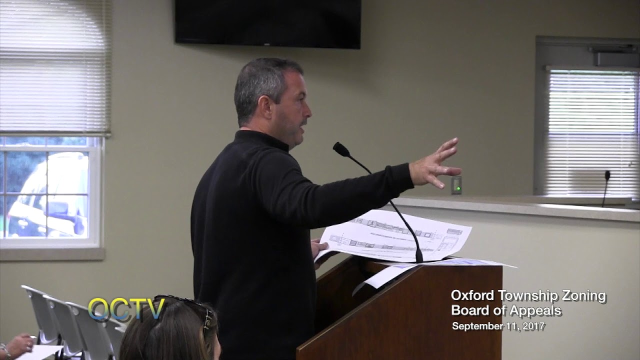 Oxford Zoning Board of Appeals 91117 YouTube