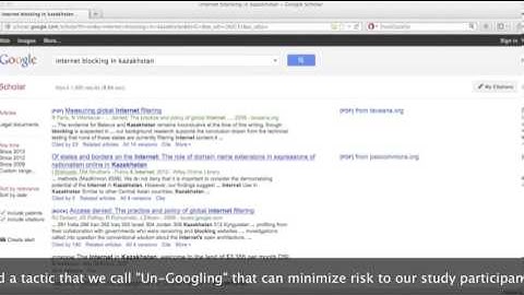 Un-googling publications