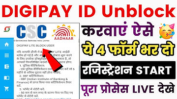csc digipay unblock kaise kare - digipay lite unblock kaise kare - digipay unblock kare - csc update