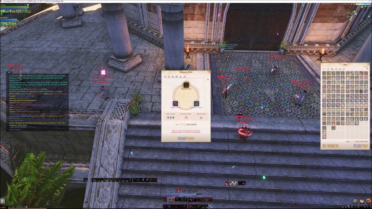 Archeage Ar regrade legendary or mythic possible in 3.5?