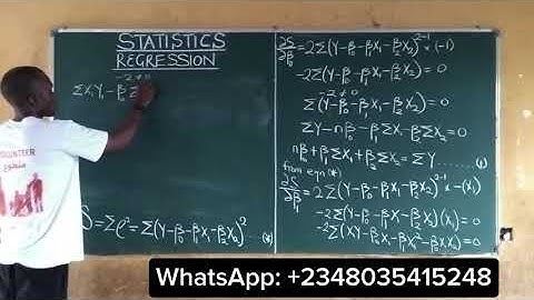 Linear Regression | Two Parameter Estimation #linearregression @content-academy