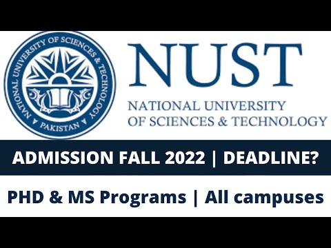 NUST university all campuses || Admission fall 2022 || PHD &MS Programs || Scholarships | Deadline