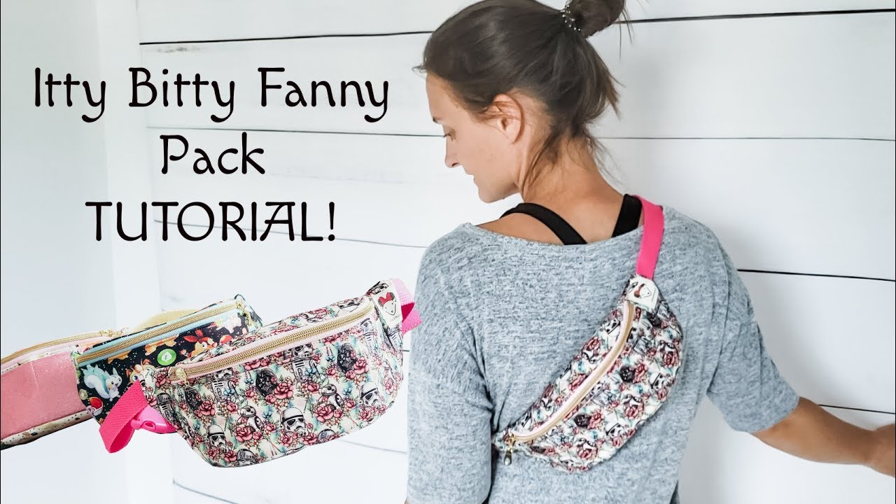 DIY BELT POUCH BAG  Easy Waist Bag Fanny Pack Tutorial