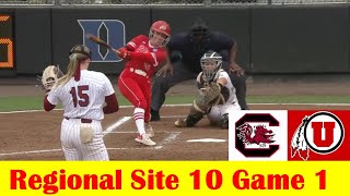 Utah vs South Carolina Softball Highlights, 2024 NCAA Regional Site 10 Game 1