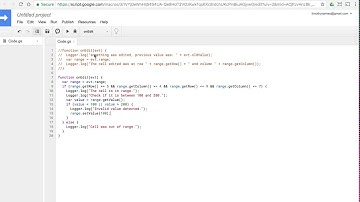 onEdit events: Introduction to Programming with Google Sheets 16-C