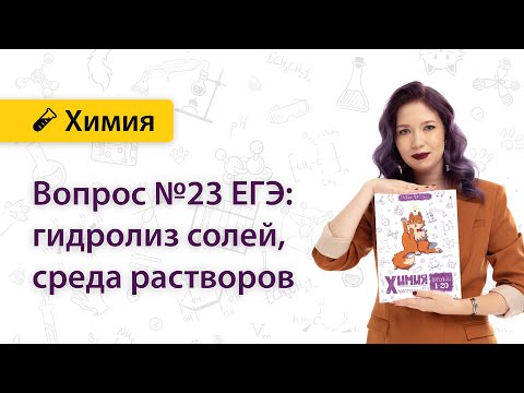 Гидролиз солей. Задание №23 ЕГЭ | Екатерина Дацук | ХИМИЯ ЕГЭ