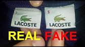 vs. Fake Lacoste to spot fake Lacoste footwear - YouTube