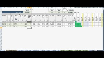 Scheduler123 Part A : Excel-based Production Scheduling System