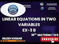 Class 10th/ Linear Equations/ Ex- 3 B/14 - 23/ R.S. Aggarwal