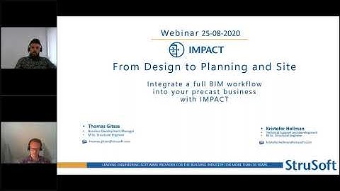 Webinar - IMPACT - From Design to Planning and Site - Precast Concrete Software