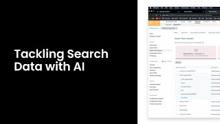 Tackling Search Data with AI