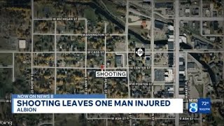 Albion shooting leaves one man injured